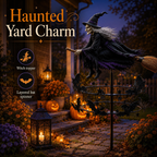 🔥49% OFF Last Day🧙‍♀️ Enchanted Witch Garden Spinner – Halloween Flying Witch & Bat Yard Stake Decor
