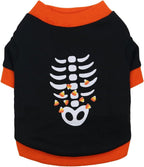 Dog Clothes Cat Shirts Halloween Dog Skeleton Costume Puppy