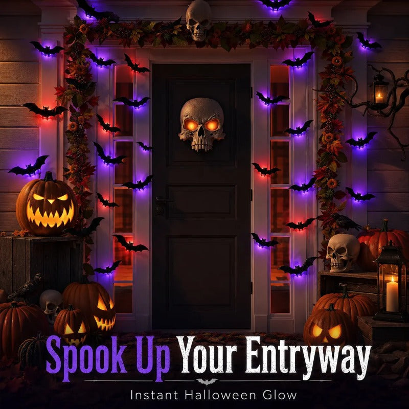 LED Glowing Halloween Bats