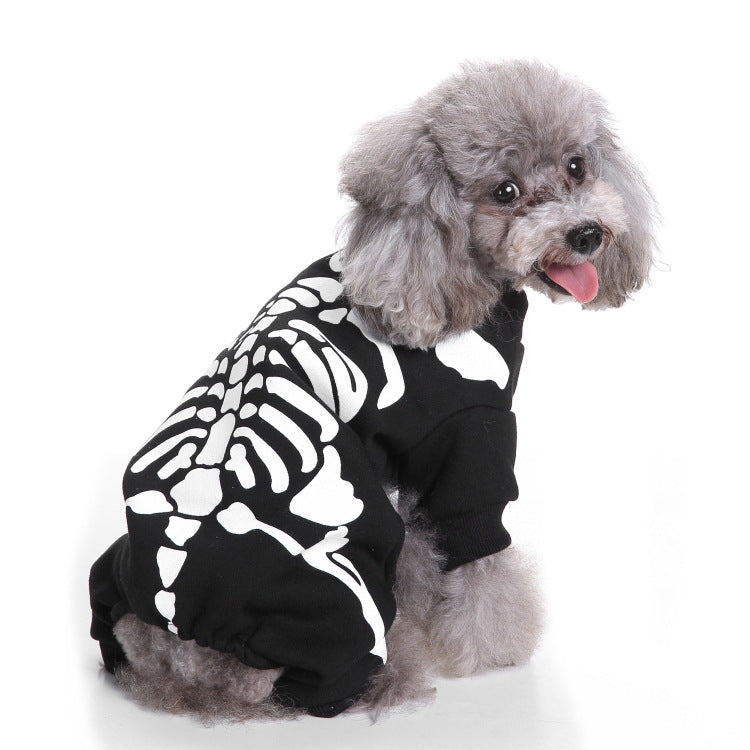 Skeleton Dog Halloween Pet Costume