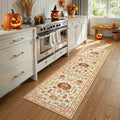 Violette Washable Halloween Pumpkin Yellow Rug