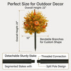 🍂Fall Pumpkin Porch Stakes - Autumn Pathway & Entryway Decor