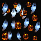 19.7FT Halloween String Lights, 30 LED 3D Ghost Pumpkin Lights, 8 Modes