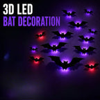 LED Glowing Halloween Bats