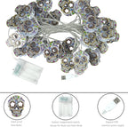 Halloween String Lights, Skull String Light Hallo ween Fall Fairy Light Battery/USB Powered Optional 2 Modes Cute Lights 2026 Indoor Outdoor Decor for Home Yard Patio (30 LED Halloween String Lights)