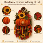 ⏳ Last Day 49% OFF – 🧶 DIY Seasonal 3D Crochet Door Hanger Kit Collection | Coordinated Yarn, Filling, Accessories & Step-by-Step Instructions Included 💕