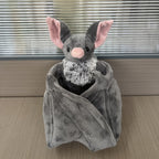 Giant Bat Plush Stuffed Animal 23 Inch Wingspan Soft Grey Spooky Bat Toy Halloween Decor Gift for Kids Adults Bat Lovers Gothic Fans Animal Lovers