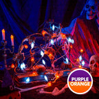 19.7FT Halloween String Lights, 30 LED 3D Ghost Pumpkin Lights, 8 Modes