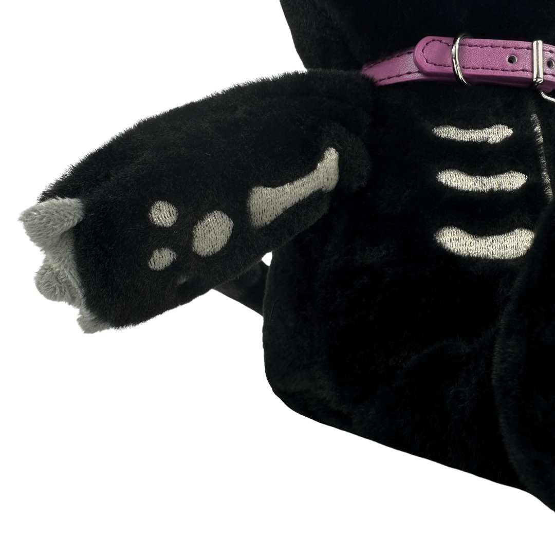 Emo Cute Skeleton Cat Plush