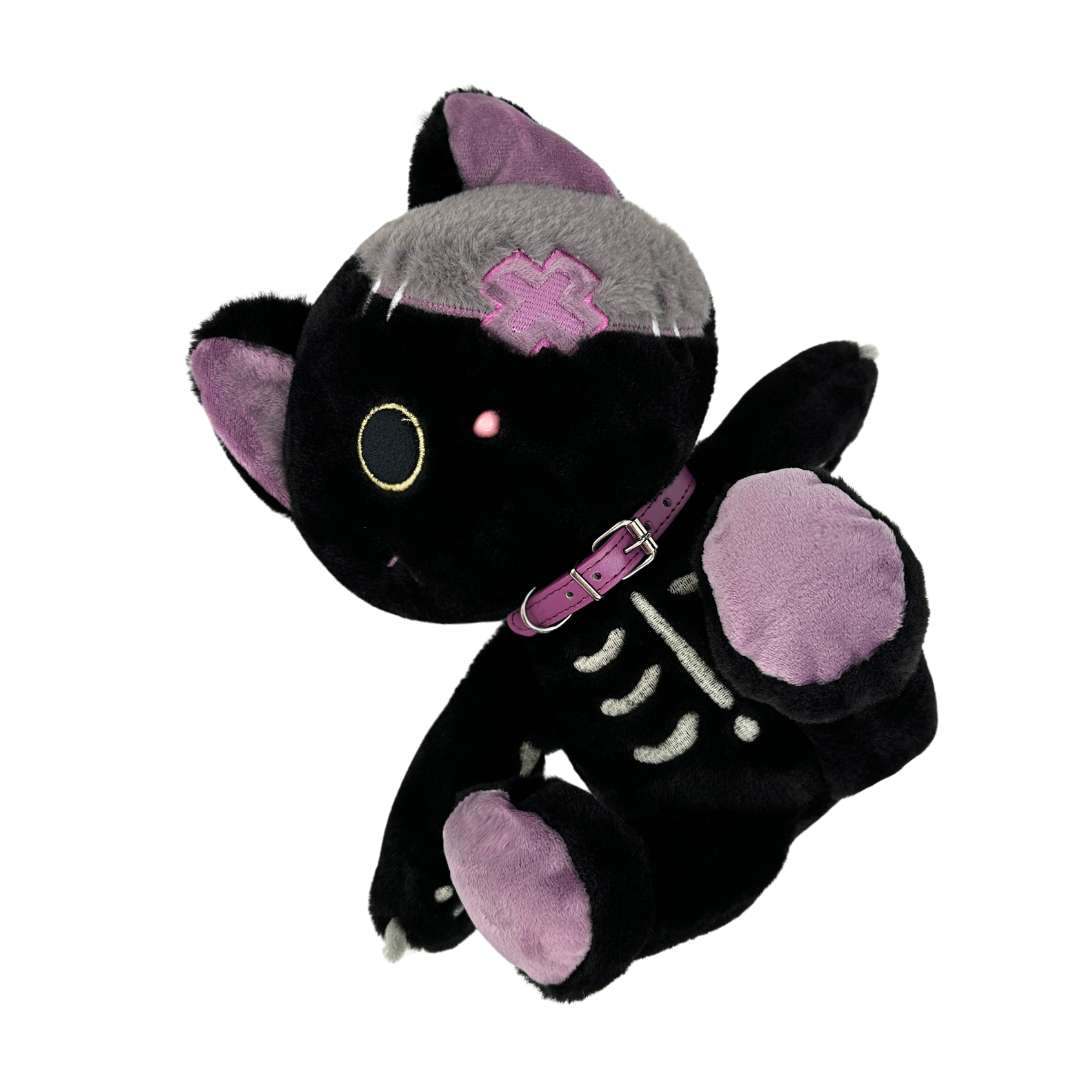 Emo Cute Skeleton Cat Plush