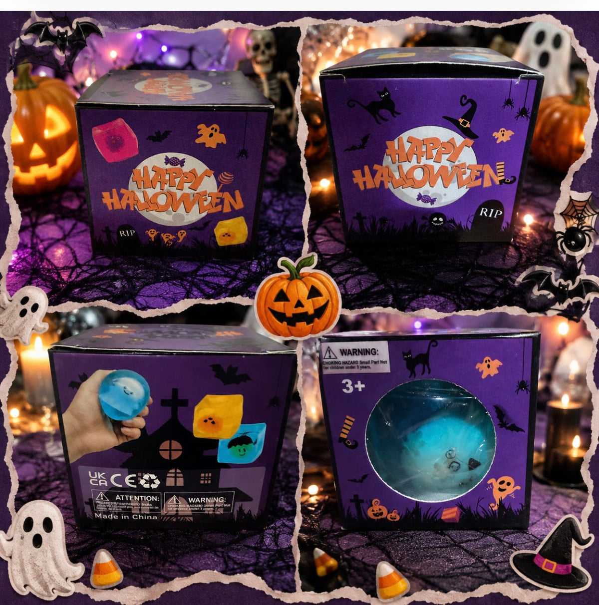 Halloween Glow Cube Squishy