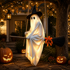 Hanging Flying Ghost Decor - Spooky Halloween Porch & Yard Decoration