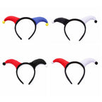 Cute Two Color Clown Headband Exaggerated Costume Accessories Halloween Devil