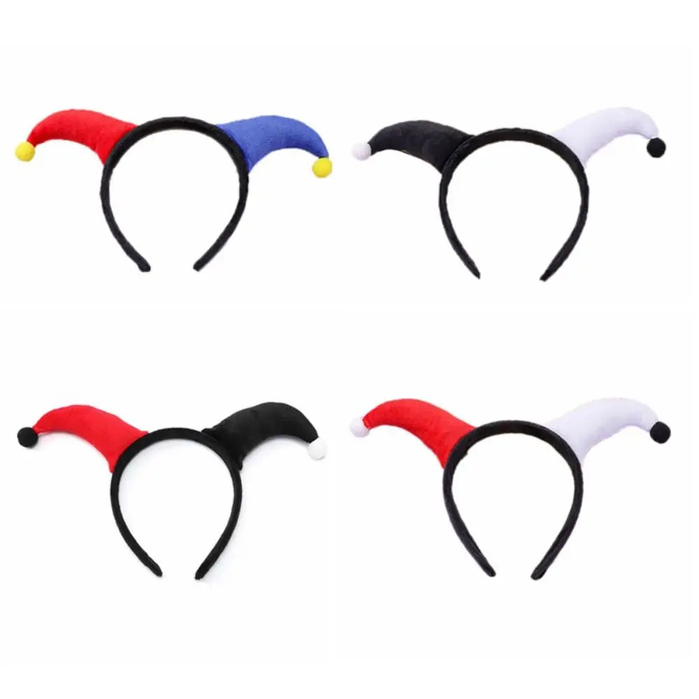 Cute Two Color Clown Headband Exaggerated Costume Accessories Halloween Devil