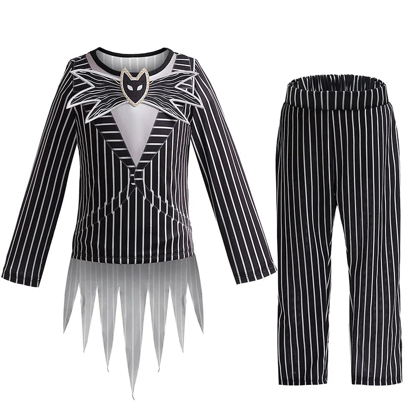 Striped Skeleton Gentleman Boys' Costume - Halloween Costume