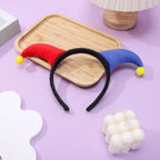 Cute Two Color Clown Headband Exaggerated Costume Accessories Halloween Devil