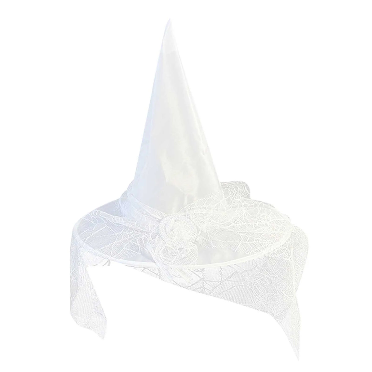 White Witch Veil Holiday Accessory Princess Kids' Dress Halloween Costume – White
