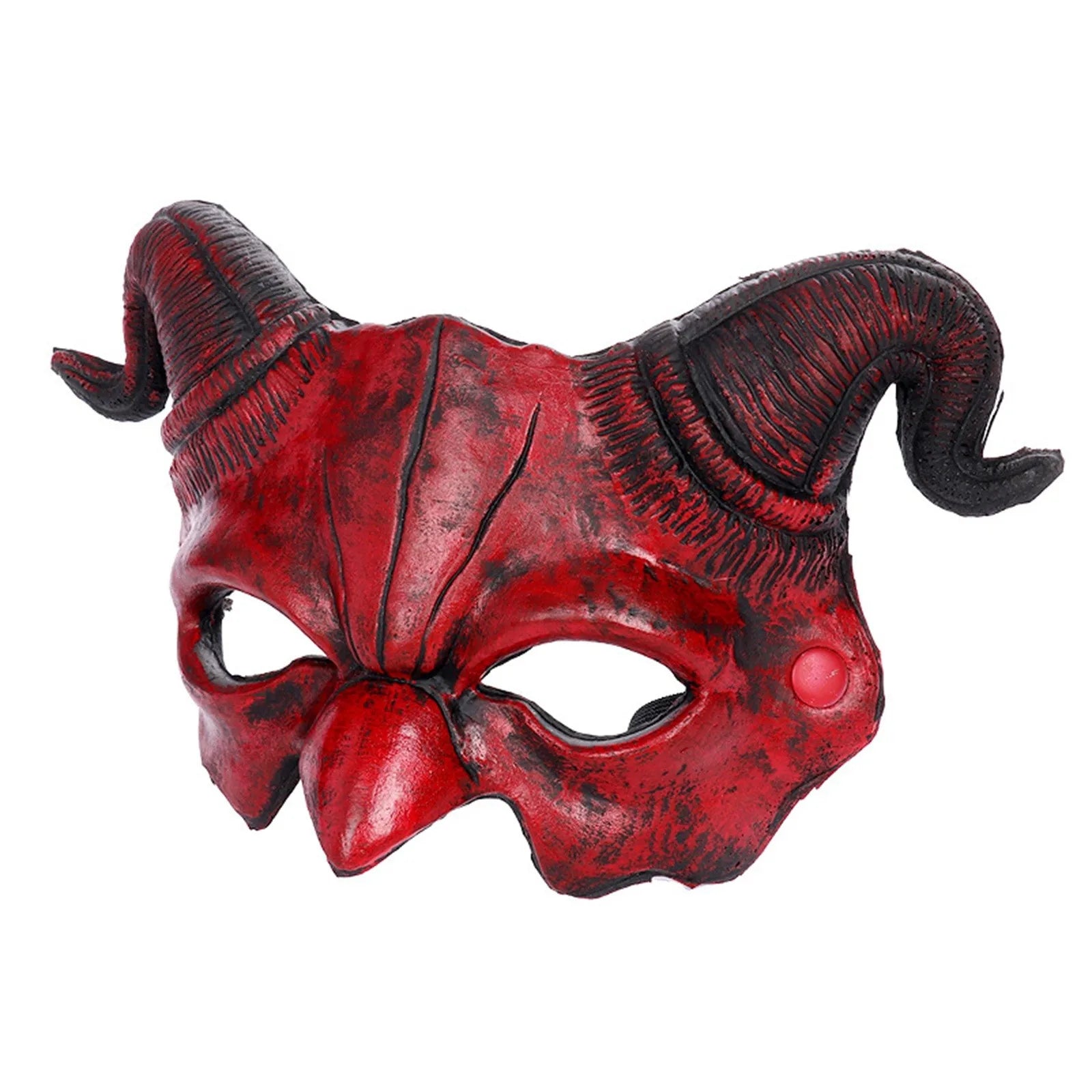 Half-Face Ghost Halloween Mask - Half-Face