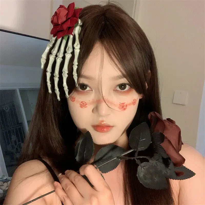 Women's Dark Halloween Headgear Female Beauty Dress Scary Decoration Cute Funny