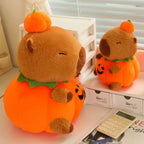Adorable Halloween Pumpkin Capybara Plush for Your Festive Celebrations!