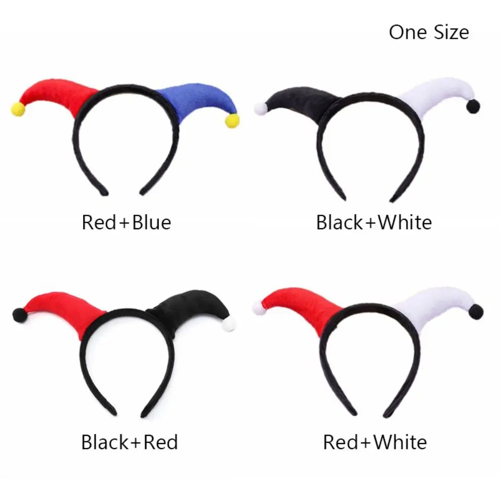 Cute Two Color Clown Headband Exaggerated Costume Accessories Halloween Devil