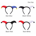 Cute Two Color Clown Headband Exaggerated Costume Accessories Halloween Devil