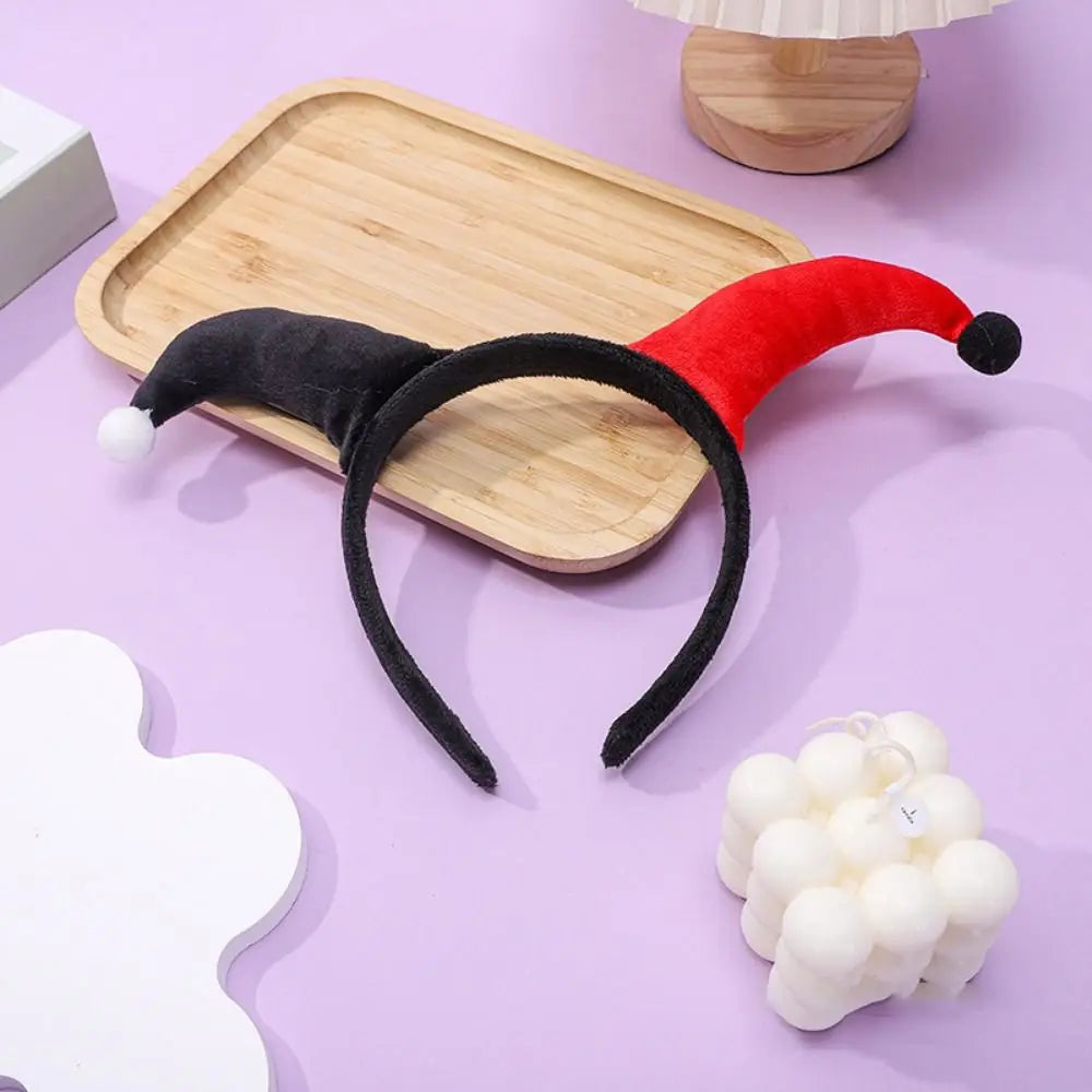 Cute Two Color Clown Headband Exaggerated Costume Accessories Halloween Devil