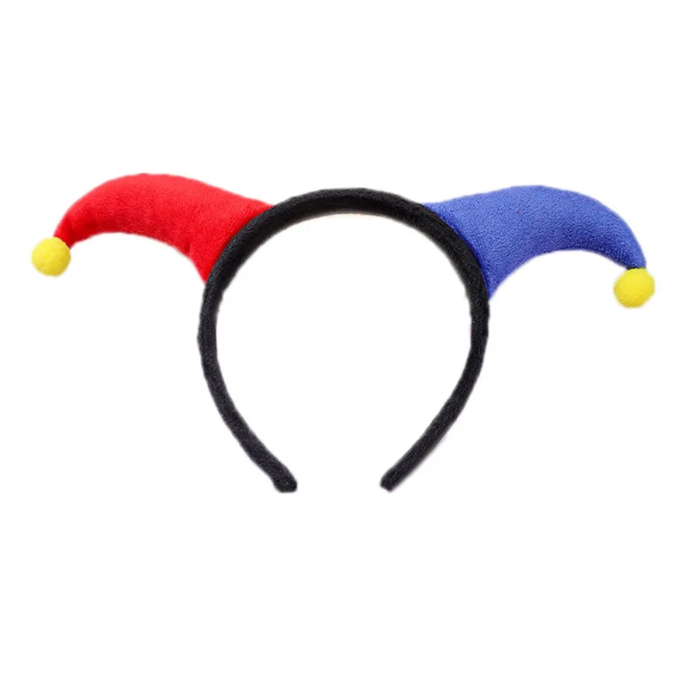 Cute Two Color Clown Headband Exaggerated Costume Accessories Halloween Devil