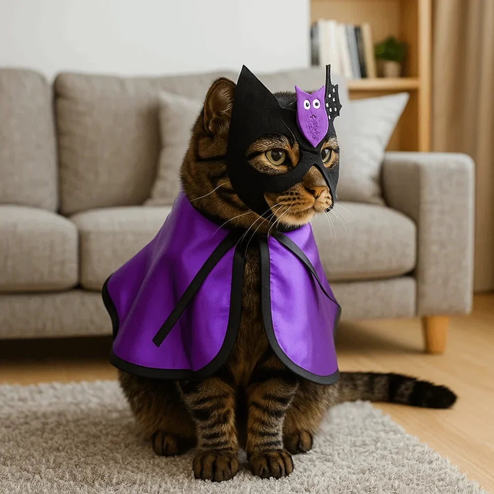 Wizard Bat Cloak Pet Halloween Costume