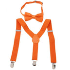 Nerd Costume Accessory Set - Suspenders Bow Tie Glasses & Cap - Halloween Costume