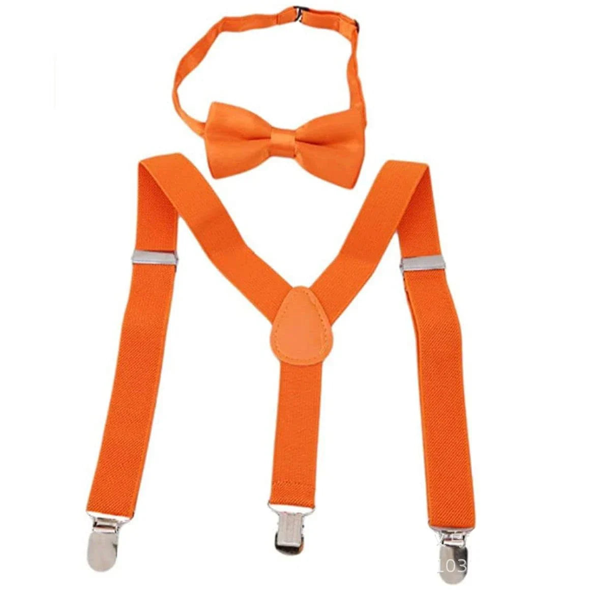 Nerd Costume Accessory Set - Suspenders Bow Tie Glasses & Cap - Halloween Costume