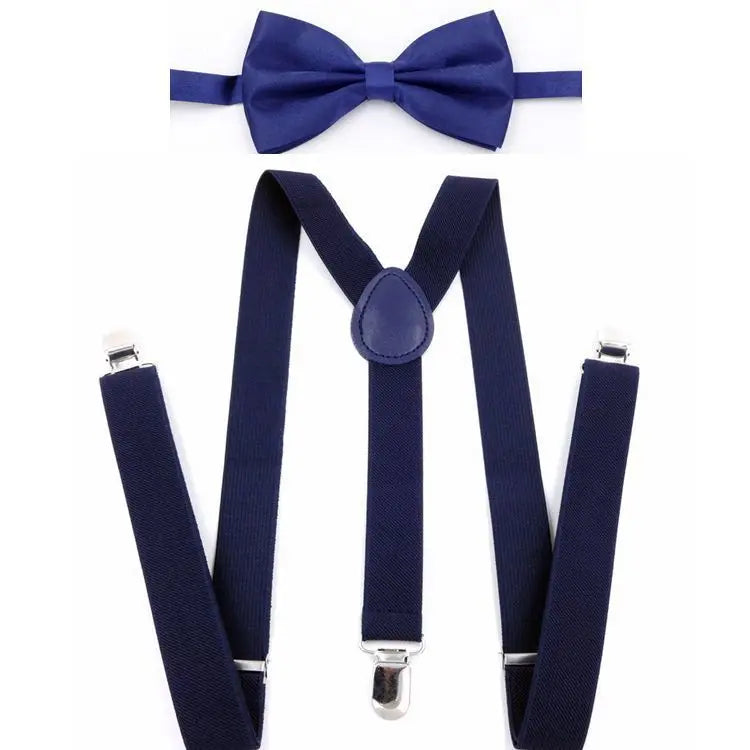 Nerd Costume Accessory Set - Suspenders Bow Tie Glasses & Cap - Halloween Costume