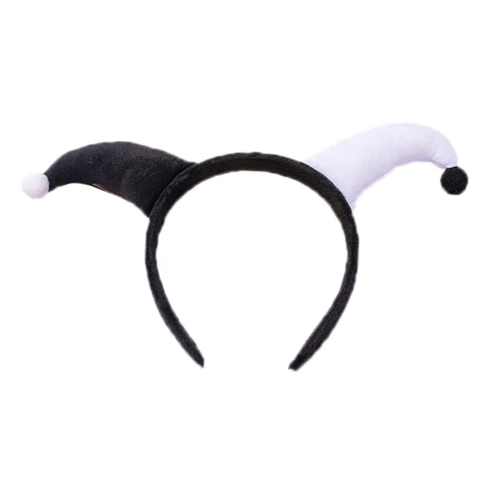 Cute Two Color Clown Headband Exaggerated Costume Accessories Halloween Devil