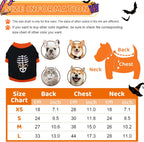 Dog Clothes Cat Shirts Halloween Dog Skeleton Costume Puppy