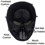 Skeleton Mask Halloween Costume Polyester Black White Camouflage Design for Adults Ages 18+ – Outdoor Cycling Cosplay Themed Party Role Play Accessory, Silvery Grey