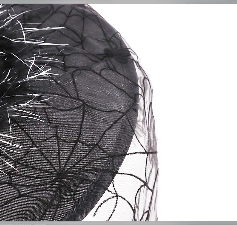 Mesh Witch Halloween Costume Hat