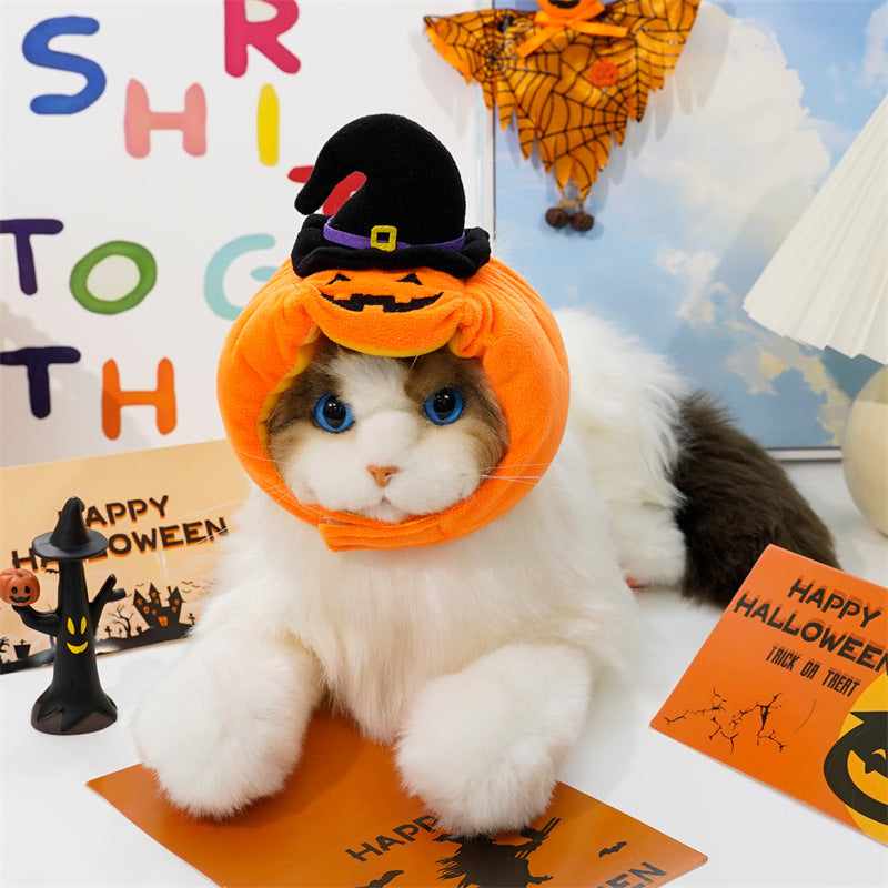 Halloween Pumpkin Vest for Dogs Cats Festive Pet Costume