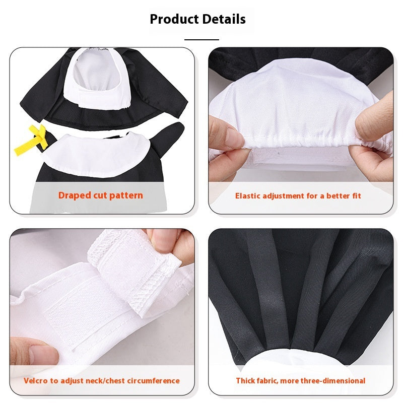 Pet Halloween Pet Costume Cat Dog Clothes Nun Dress-up