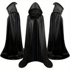 Halloween Costumes - Halloween Cape Cloak for Adults 59 Inch Gothic Death Costume Robe | Vampire Grim Reaper