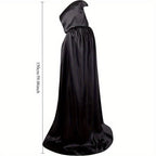 Halloween Costumes - Halloween Cape Cloak for Adults 59 Inch Gothic Death Costume Robe | Vampire Grim Reaper