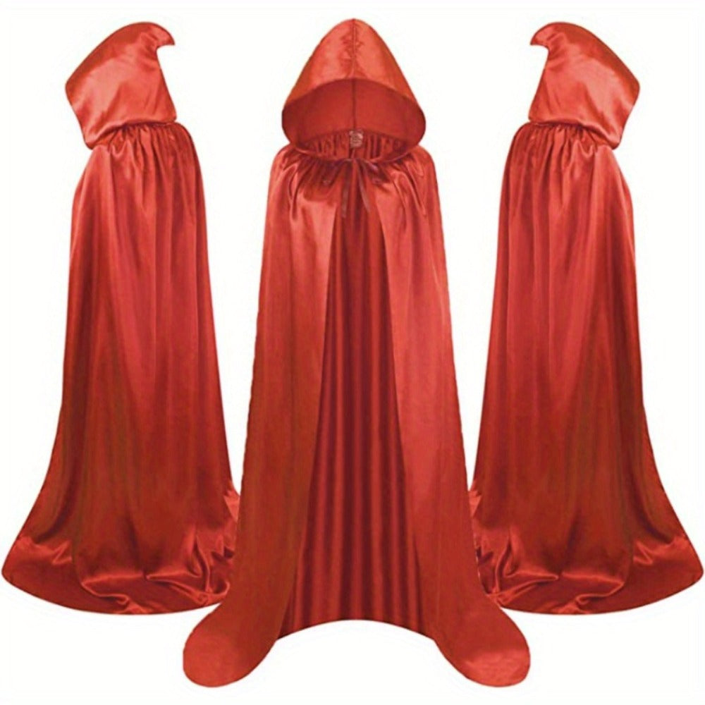 Halloween Costumes - Halloween Cape Cloak for Adults 59 Inch Gothic Death Costume Robe | Vampire Grim Reaper