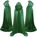 Halloween Costumes - Halloween Cape Cloak for Adults 59 Inch Gothic Death Costume Robe | Vampire Grim Reaper