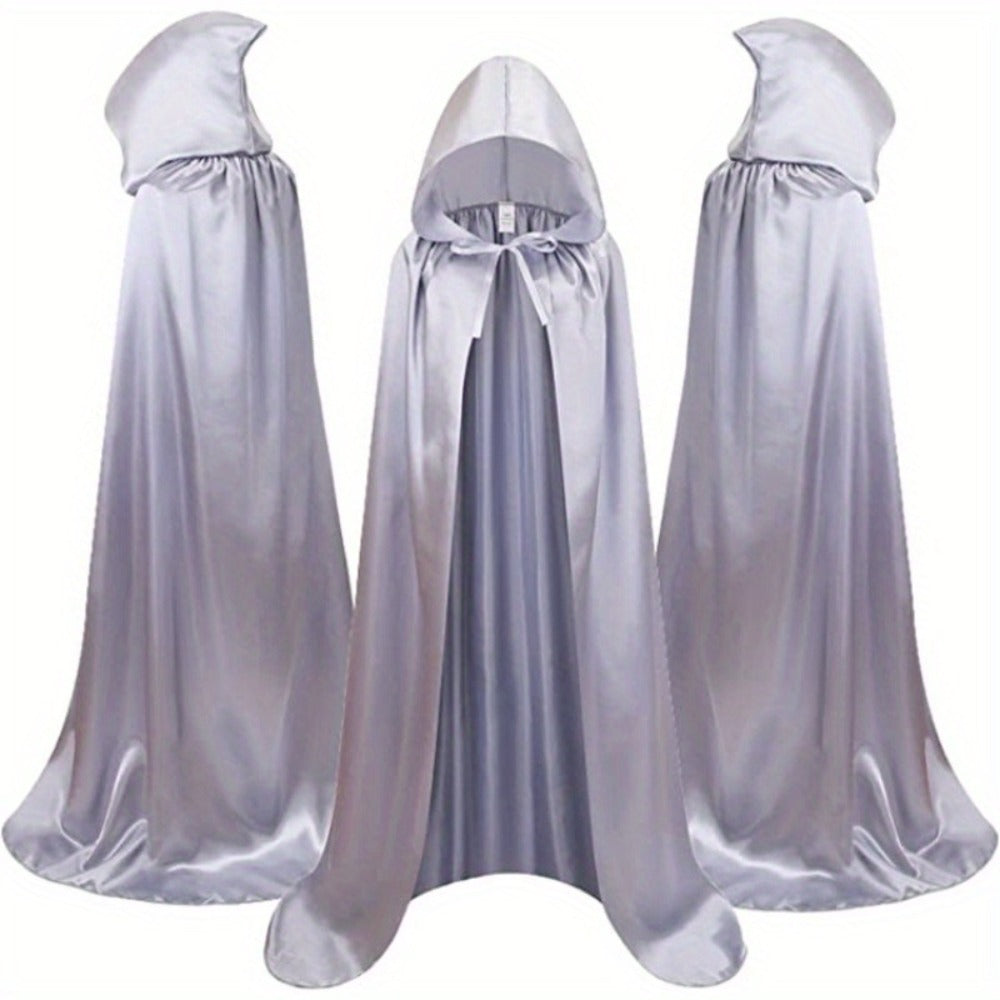 Halloween Costumes - Halloween Cape Cloak for Adults 59 Inch Gothic Death Costume Robe | Vampire Grim Reaper
