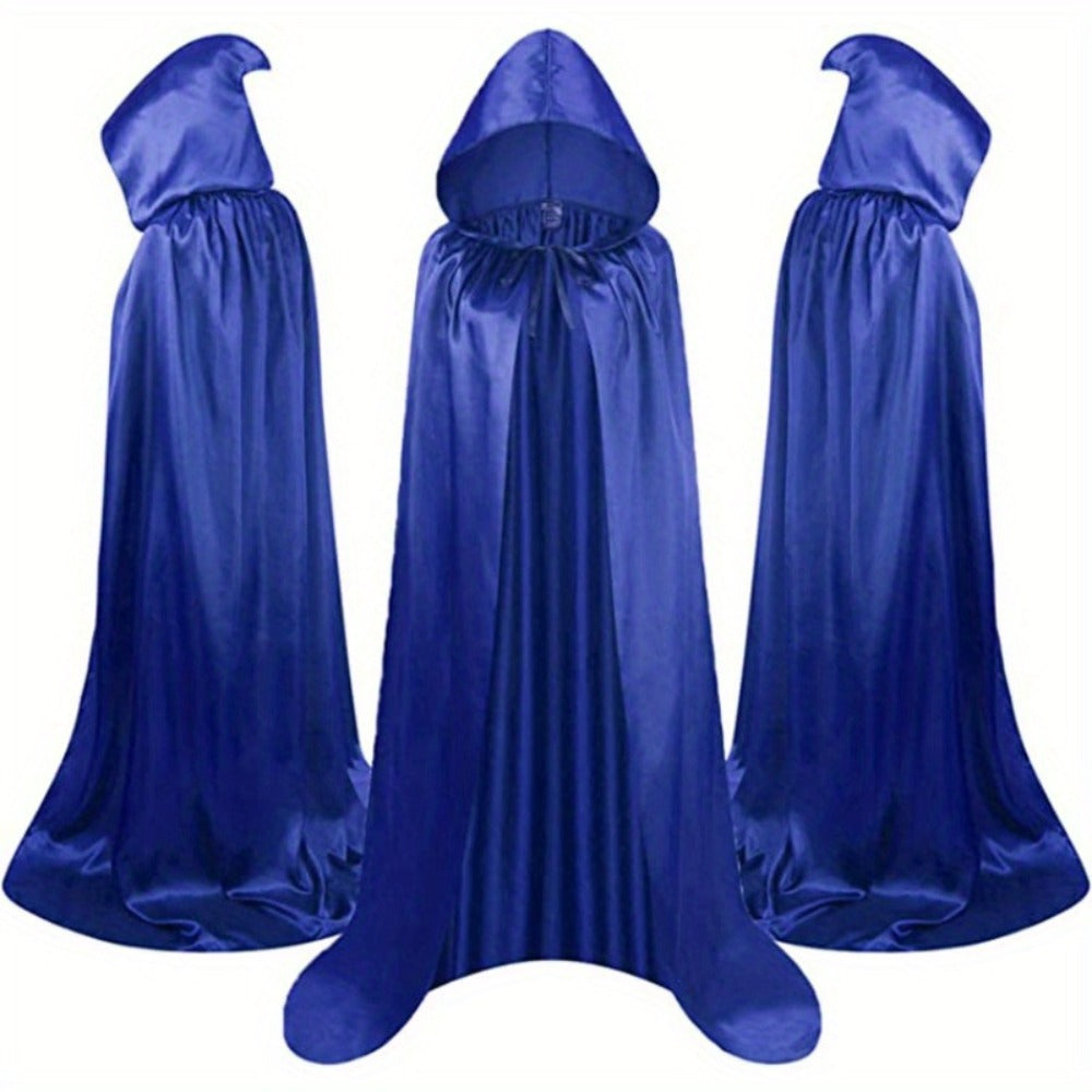 Halloween Costumes - Halloween Cape Cloak for Adults 59 Inch Gothic Death Costume Robe | Vampire Grim Reaper