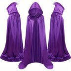 Halloween Costumes - Halloween Cape Cloak for Adults 59 Inch Gothic Death Costume Robe | Vampire Grim Reaper