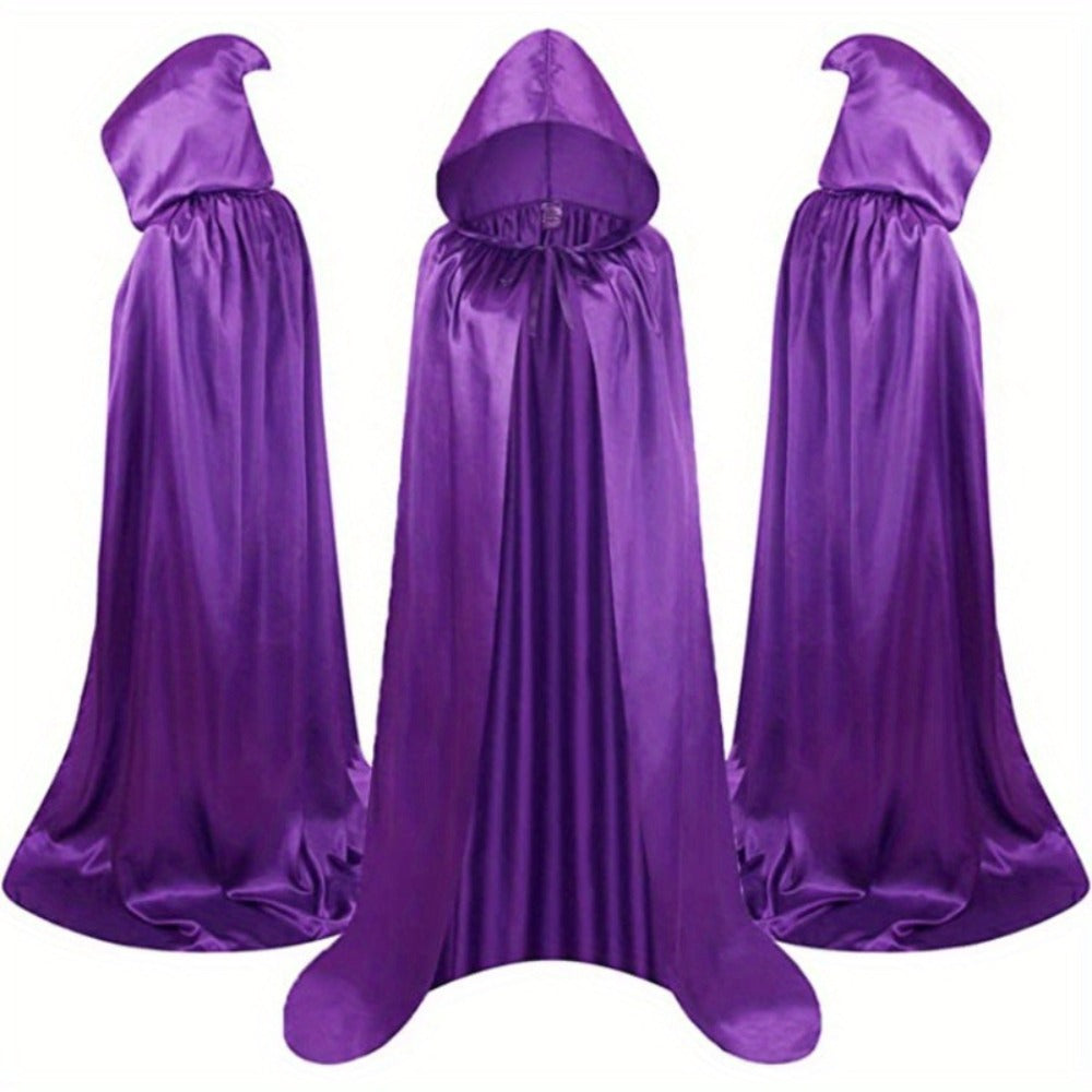 Halloween Costumes - Halloween Cape Cloak for Adults 59 Inch Gothic Death Costume Robe | Vampire Grim Reaper