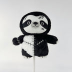 Goth Stiching Sloth Stuffed Animal