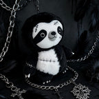 Goth Stiching Sloth Stuffed Animal