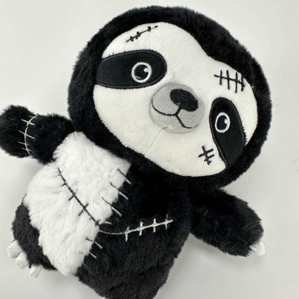 Goth Stiching Sloth Stuffed Animal