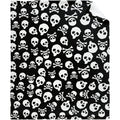 Halloween Skull Bones Throw Blanket